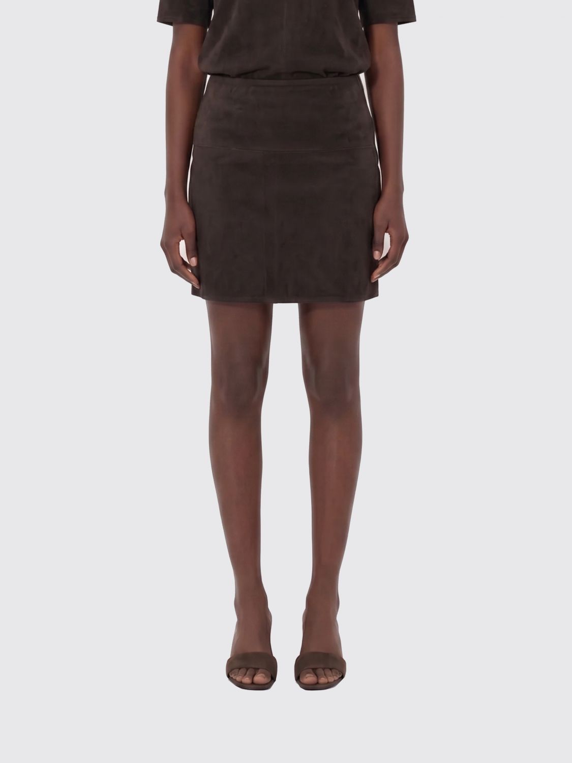 Skirt Woman color Brown