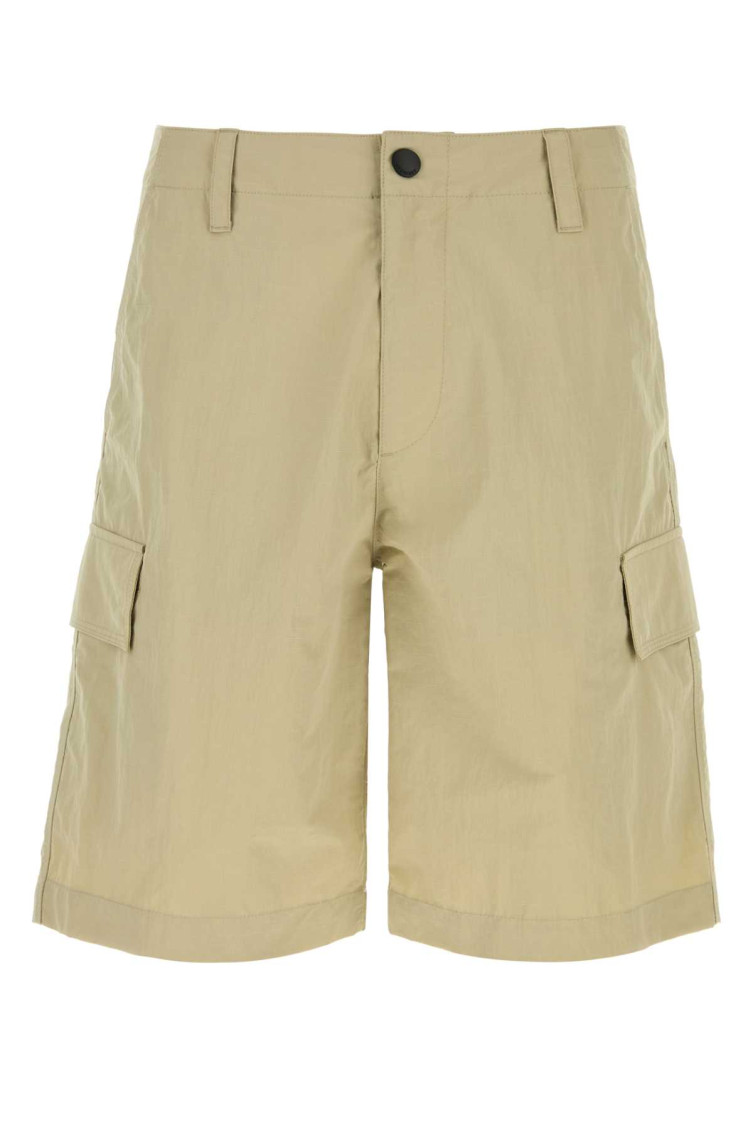 Beige Nylon Bermuda Shorts Sparrowbeige Exterior: Pantaloni - Men
