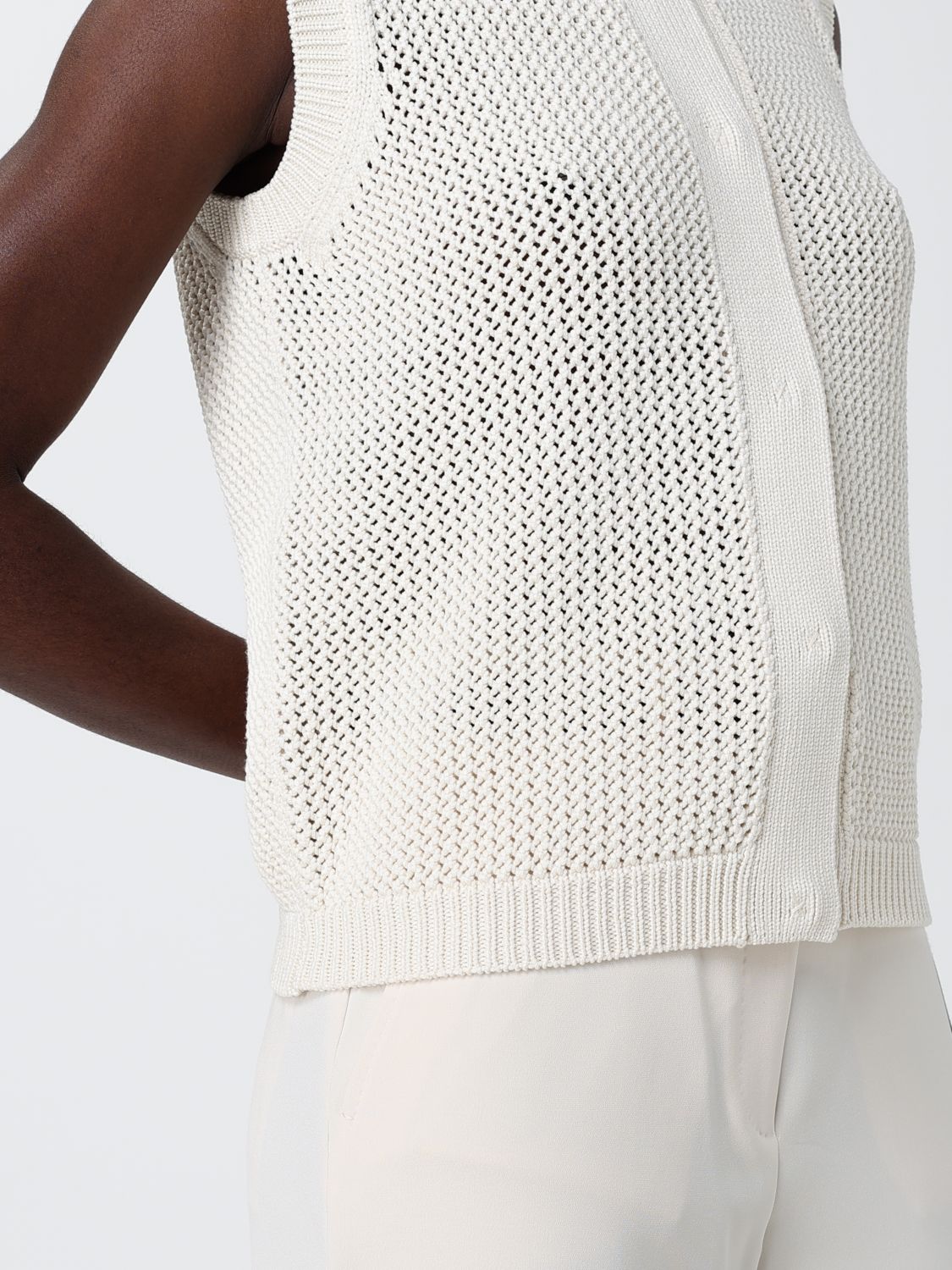 Waistcoat Woman color Ivory