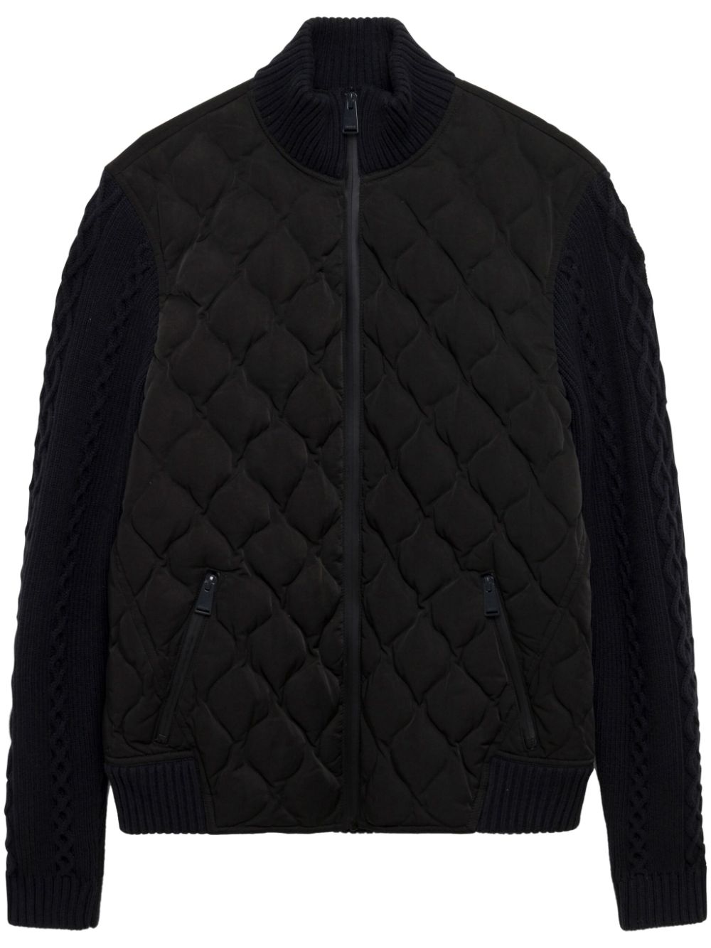 Dunn quilted bomber jacket - Black