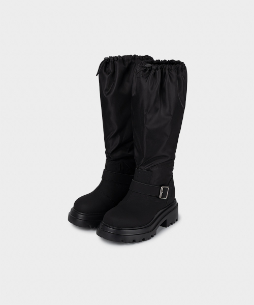 City Buckle Slouch Rain Boots 2 colors