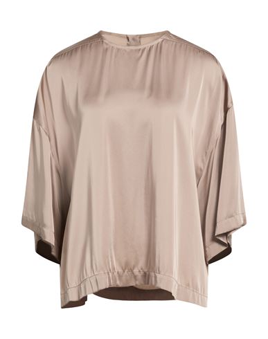 Woman Top Taupe Size 4 Acetate, Viscose