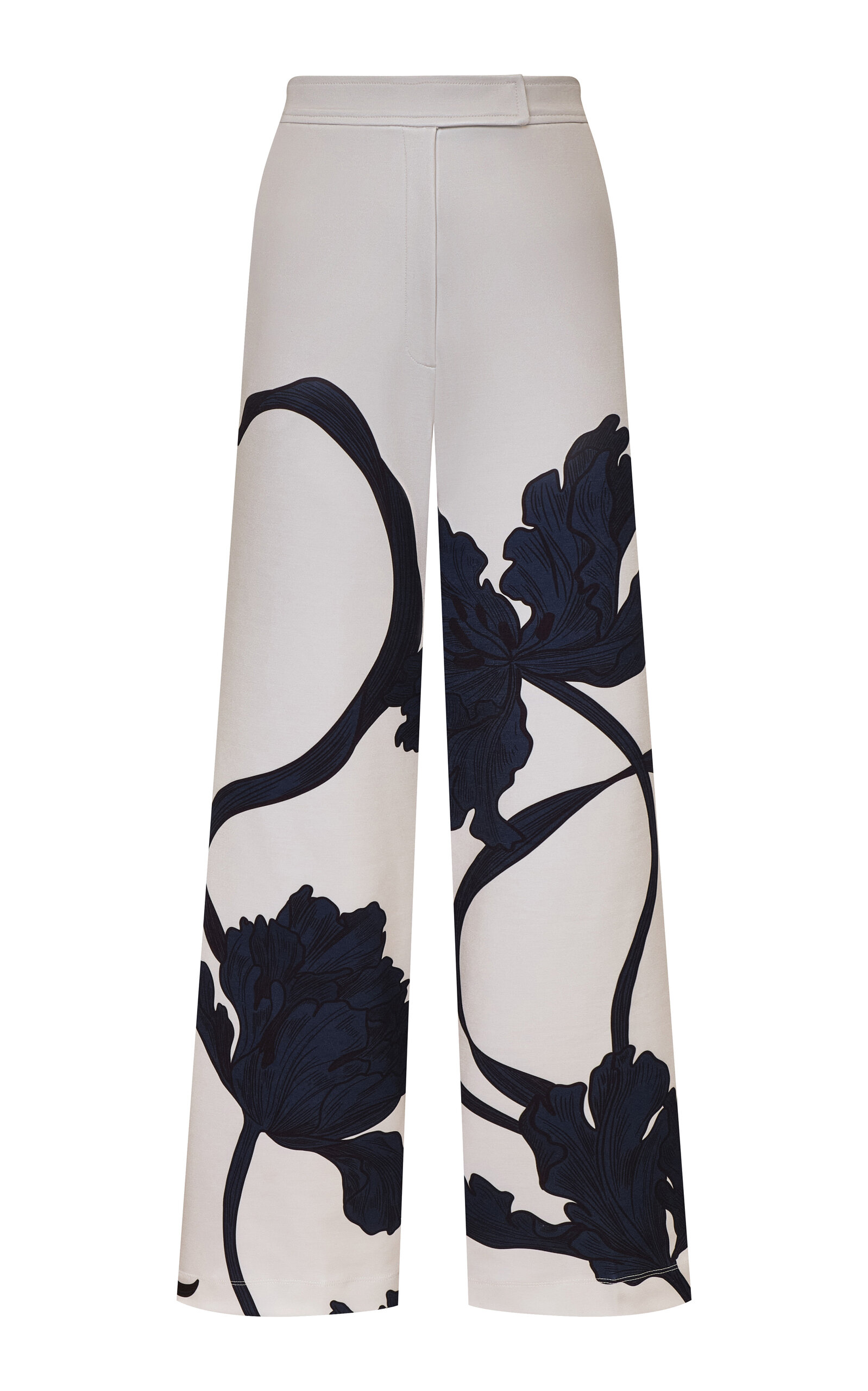 Adira Printed Stretch-Cotton Wide-Leg Pants - Moda Operandi