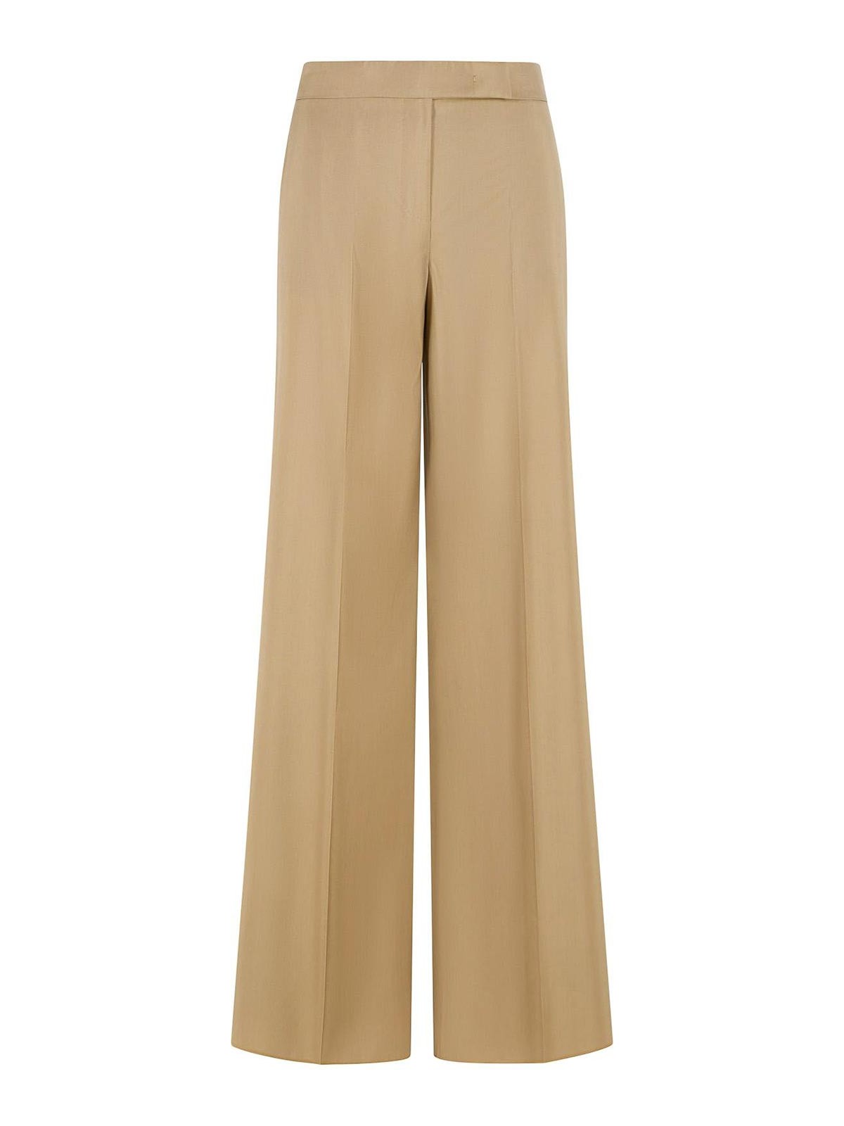 Bronte Beige Virgin Wool Blend Pants