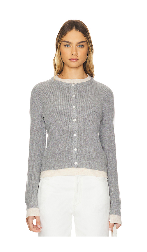 Line & Dot Hutch Double Layer Cardigan en Grey. L. Also en