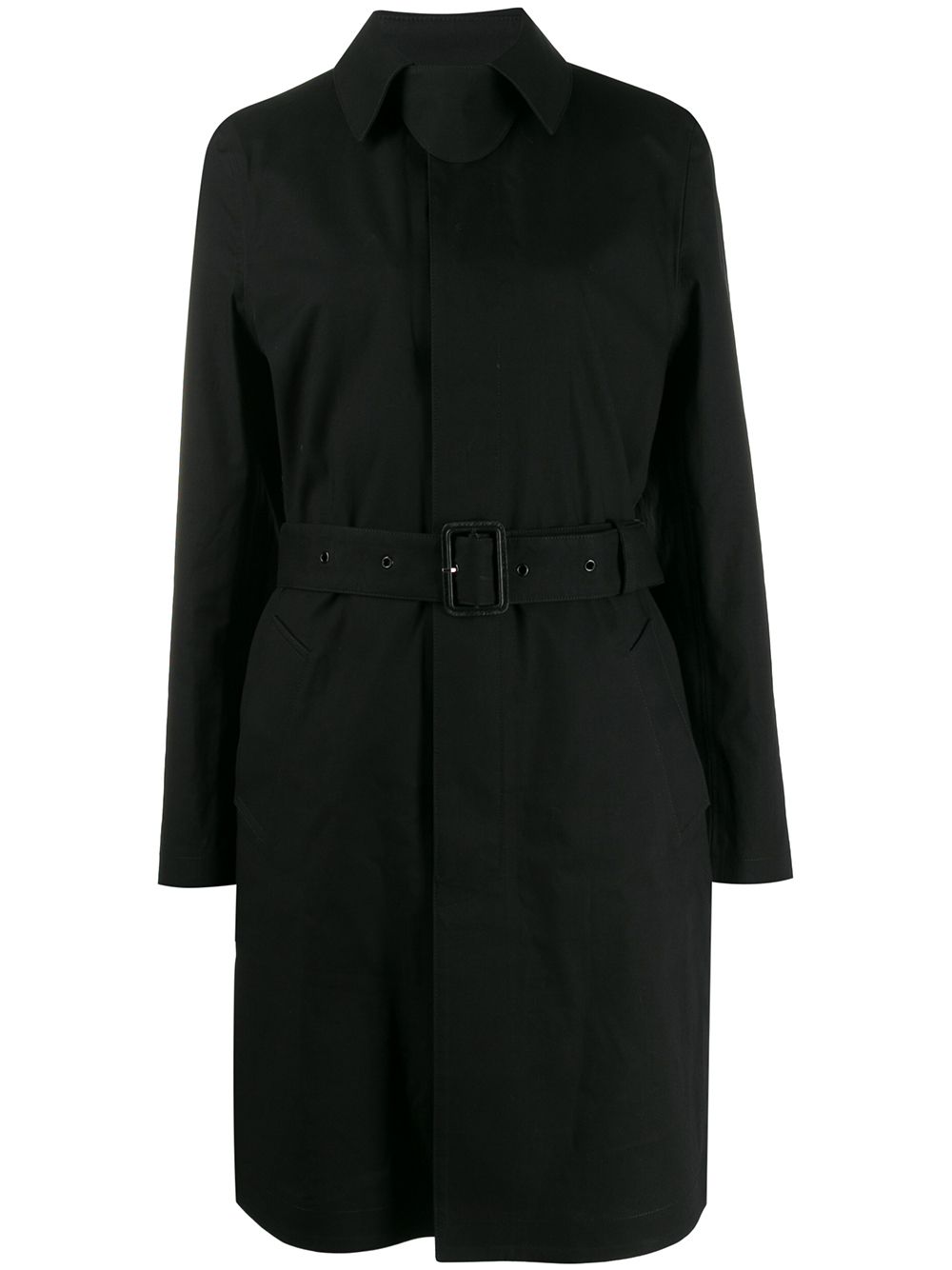 Belted car coat - Black