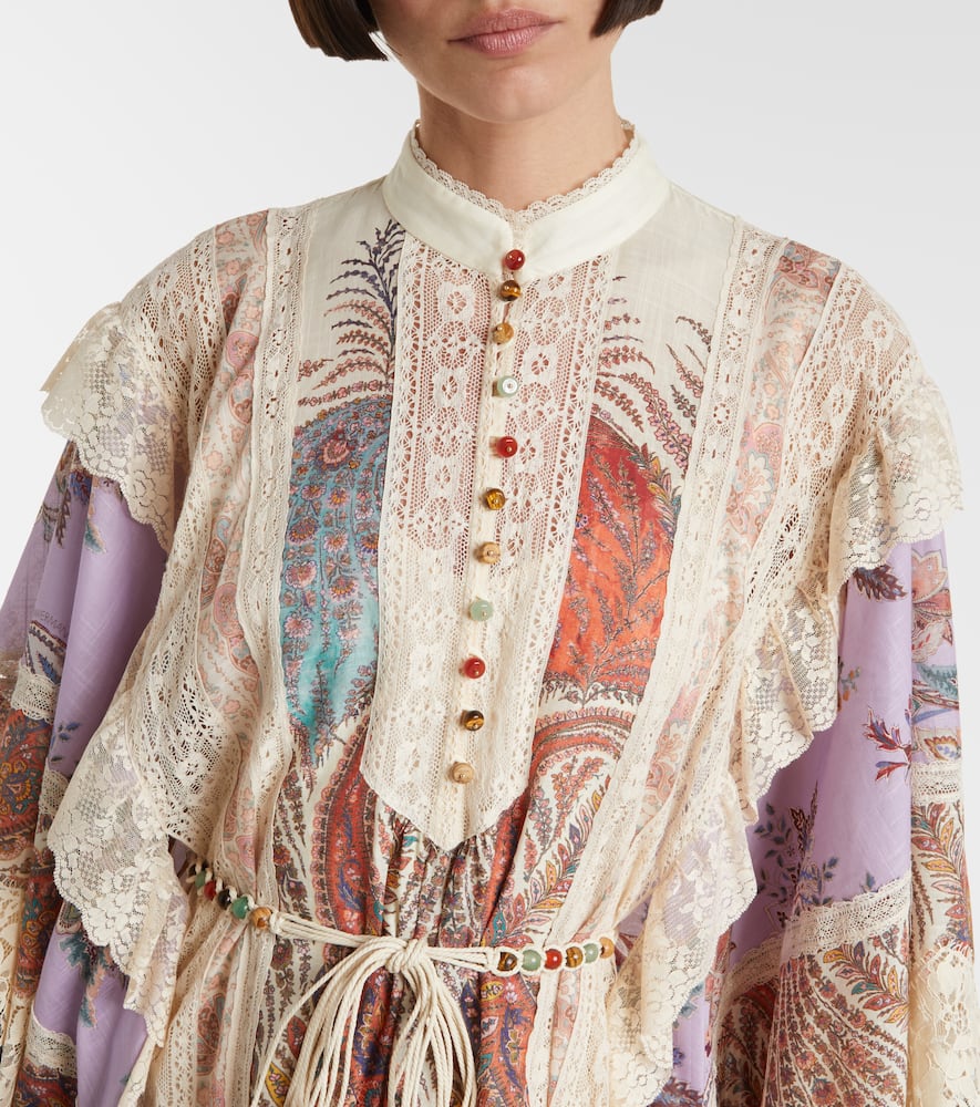 Rhiannon embroidered floral minidress