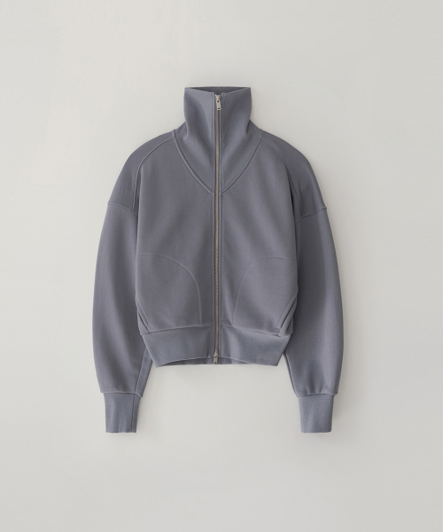 High Neck Pullover_GRAISH PURPLE
