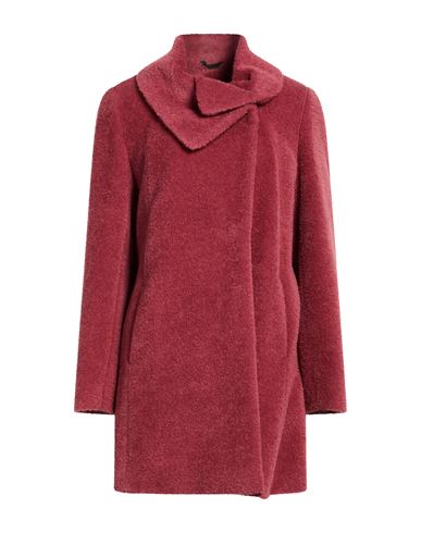 Icons Woman Coat Antique rose Size 12 Virgin Wool, Alpaca wool