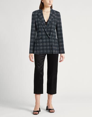 Woman Blazer Navy Size 4 Cotton, Polyester, Elastane
