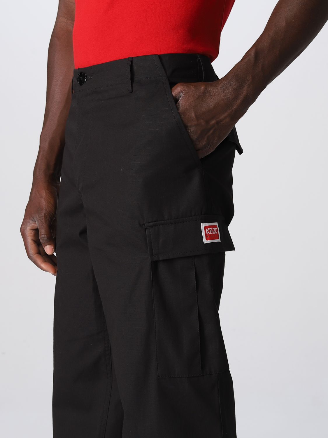 Pants Men color Black