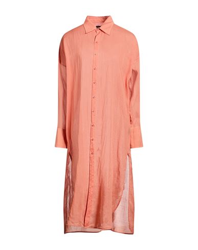 Woman Midi dress Salmon pink Size XS Ramie