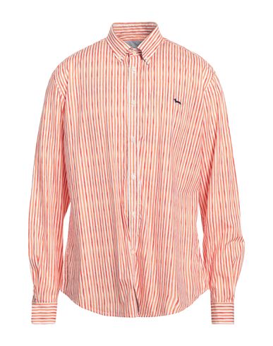 Man Shirt Tomato red Size XL Cotton