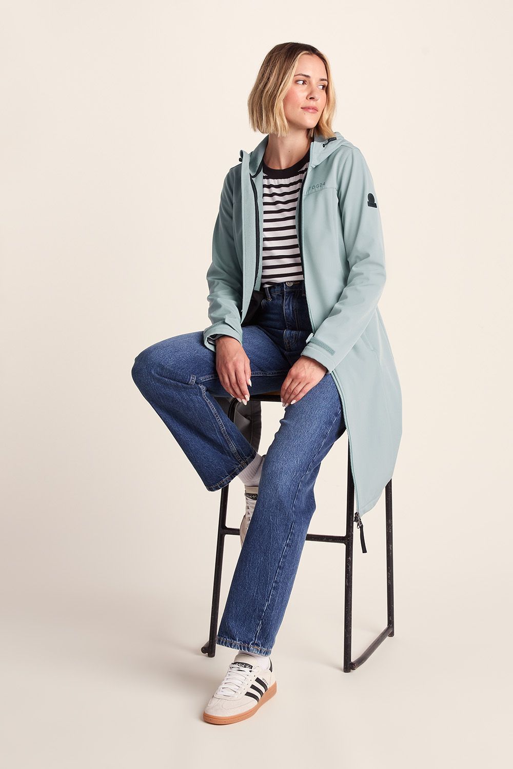 TOG24 Women's 'Marina' Long Water Resistant Softshell Jacket in Mint