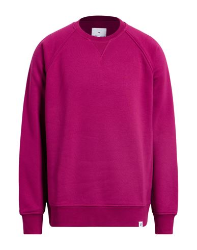 Man Sweatshirt Mauve Size L Cotton, PES