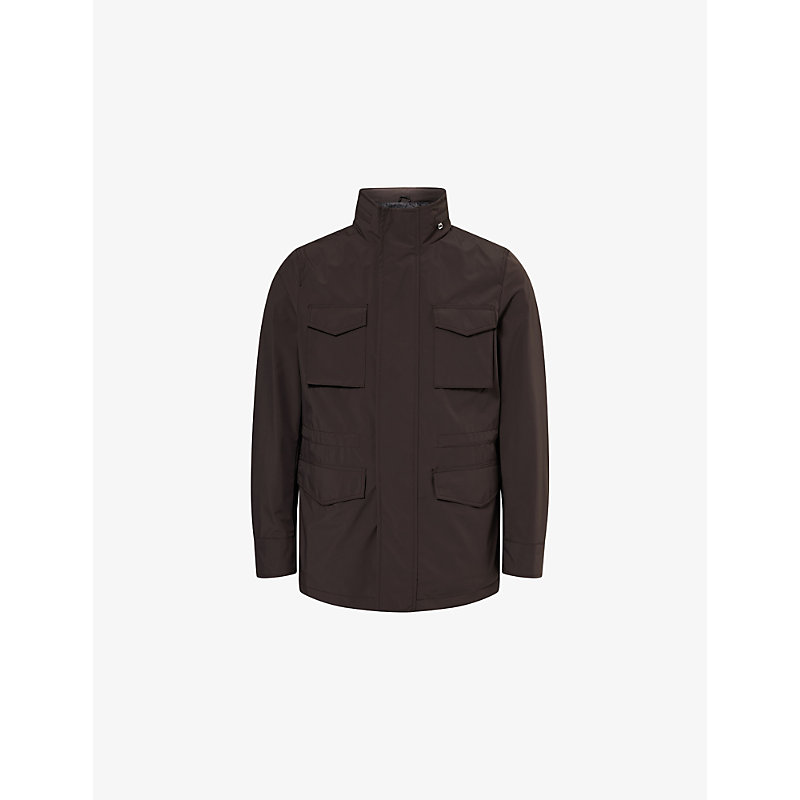 Mens M65 High-Neck Woven Field Jacket