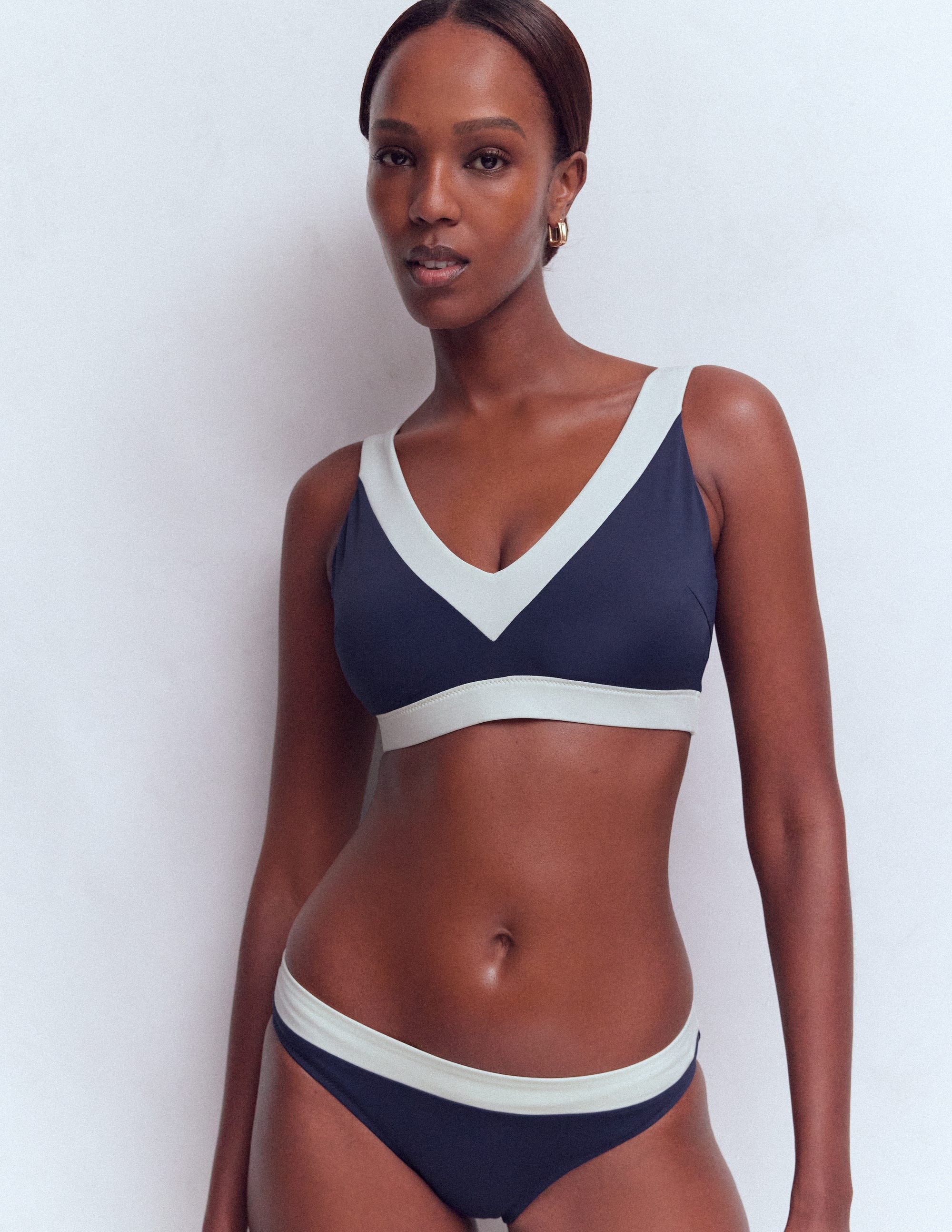 Women's Panel Bikini Bottoms in Blue | Size 2