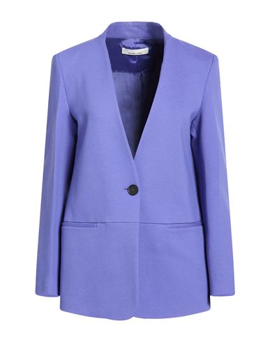 Woman Blazer Purple Size 4 Viscose, Polyamide, Elastane