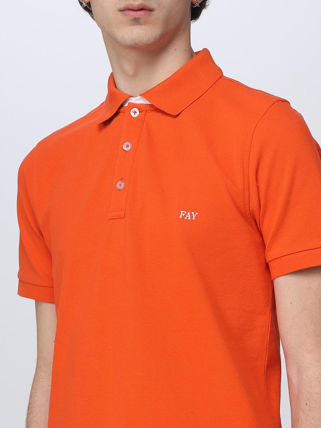Polo Shirt Men color Orange