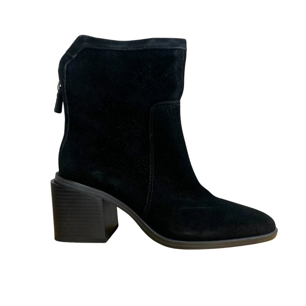 Kortimy Bootie Women's M Black Verona Suede Ankle Boots HAWK759