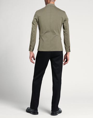 Man Blazer Military green Size 42 Cotton, Polyamide, Elastane