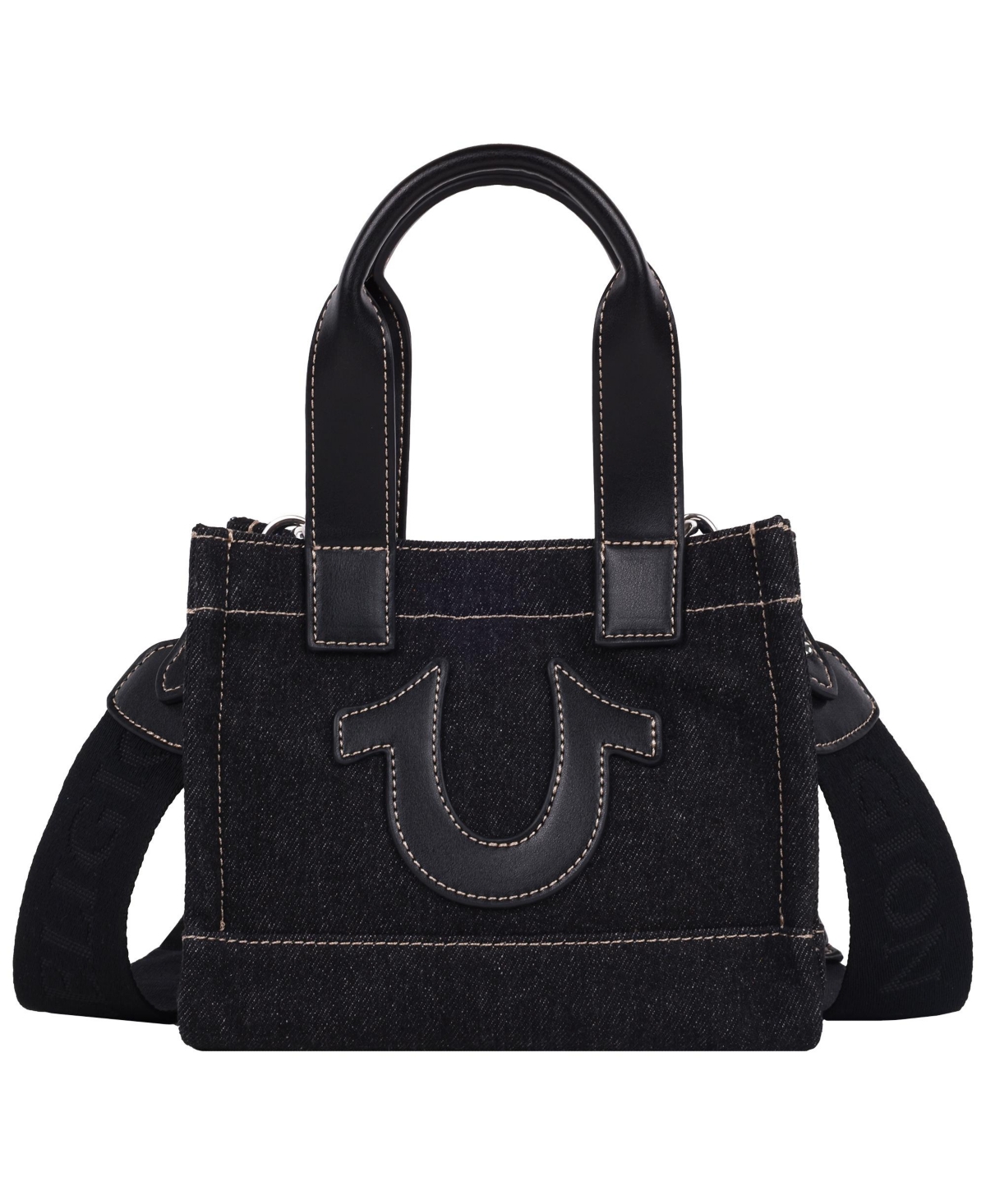 Mini Denim Tote - Black