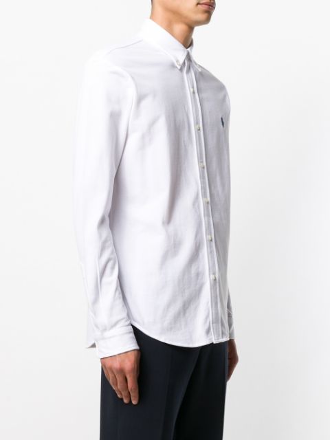 Button down logo shirt