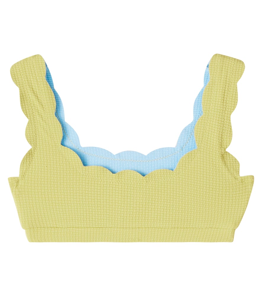 Palm Springs reversible scalloped bikini top