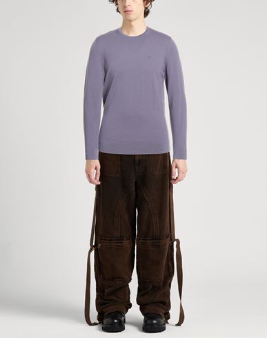 Calvin Klein Jeans Man Sweater Lilac Size L Merino Wool