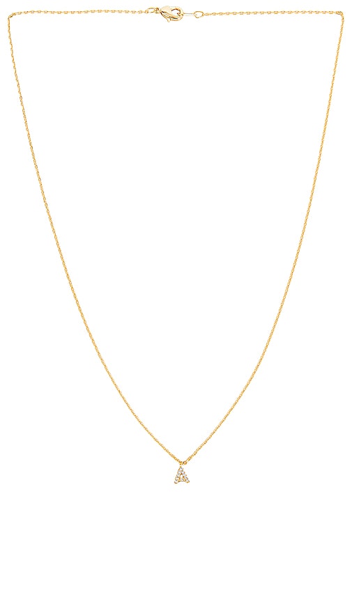 Petit moments Call Me By Your Name Necklace in Metallic Gold. - K also in A, B, C, D, E, G, H, I, J, N, O, F, P