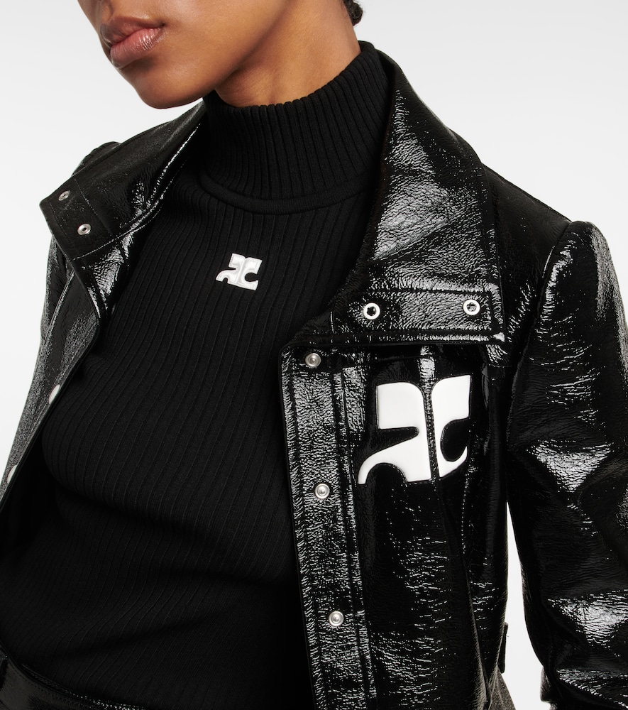 Logo cotton-blend trench coat