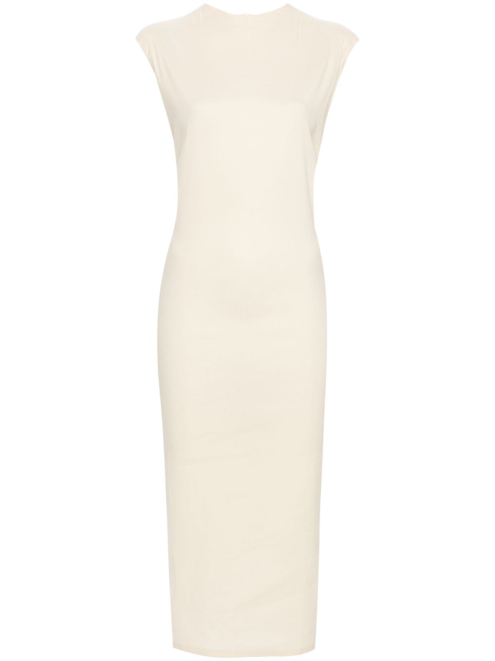 Membrane textured midi dress - Neutrals