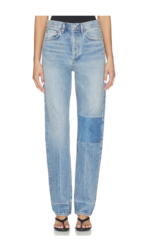 AGOLDE 90's Mid Rise Loose Jeans in Blue. - 24 also , 25, 26, 27, 28, 29, 30, 31, 32