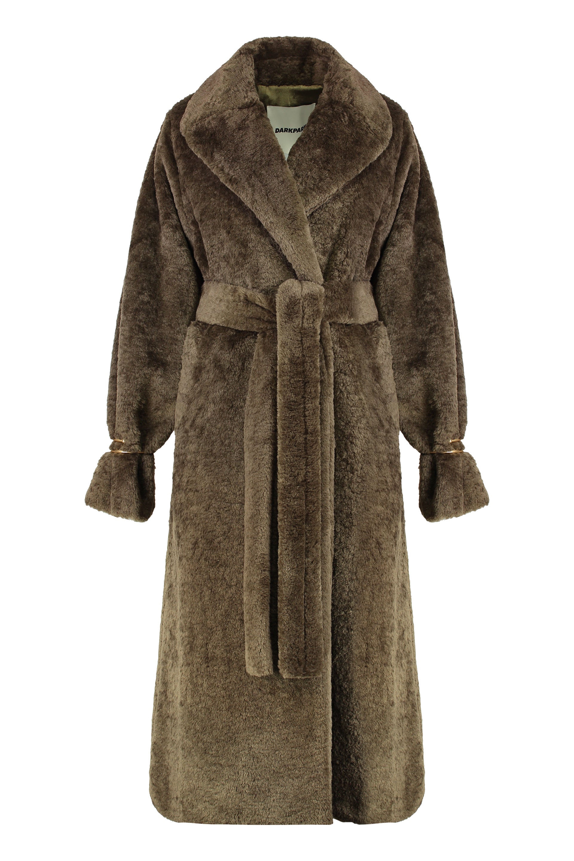 Belted Single-breasted Teddy Coat