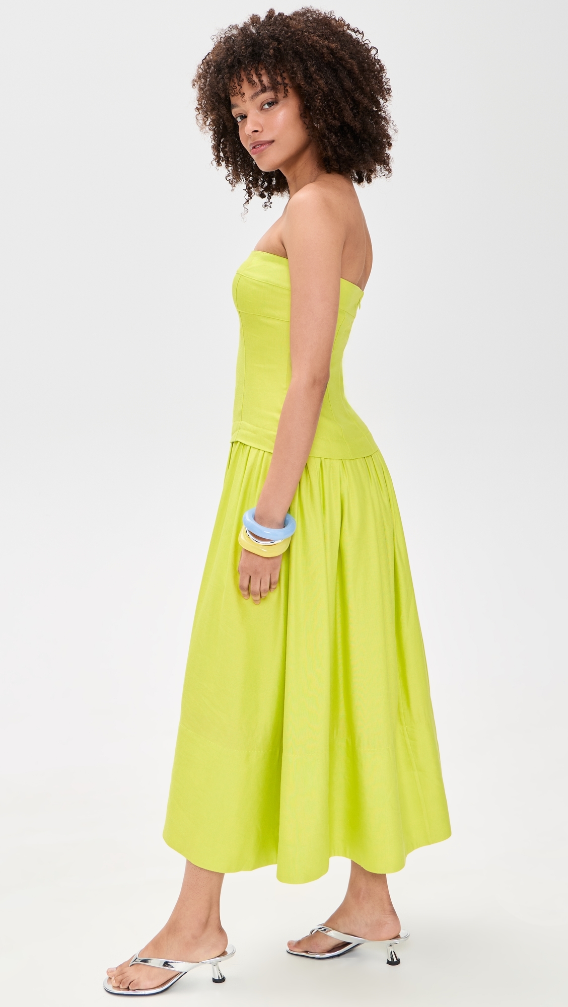 Maren Dress Chartreuse