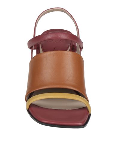 Woman Sandals Brown Size 10 Leather