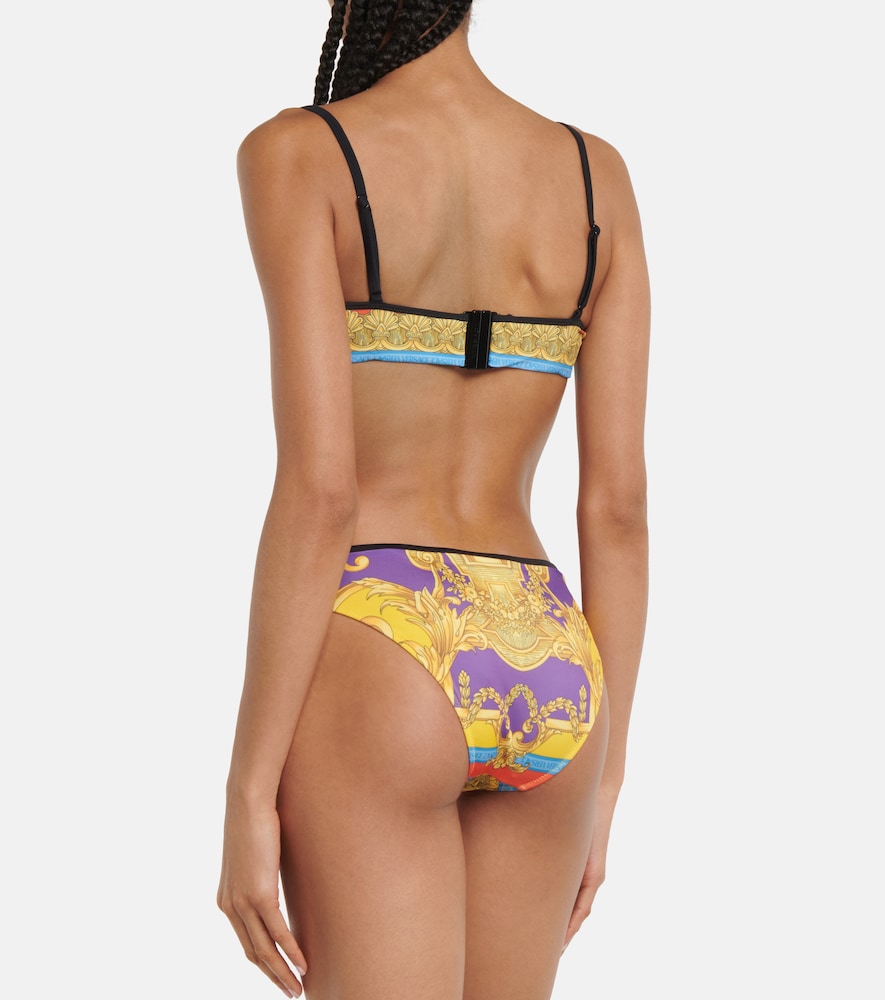 Printed balconette bikini top