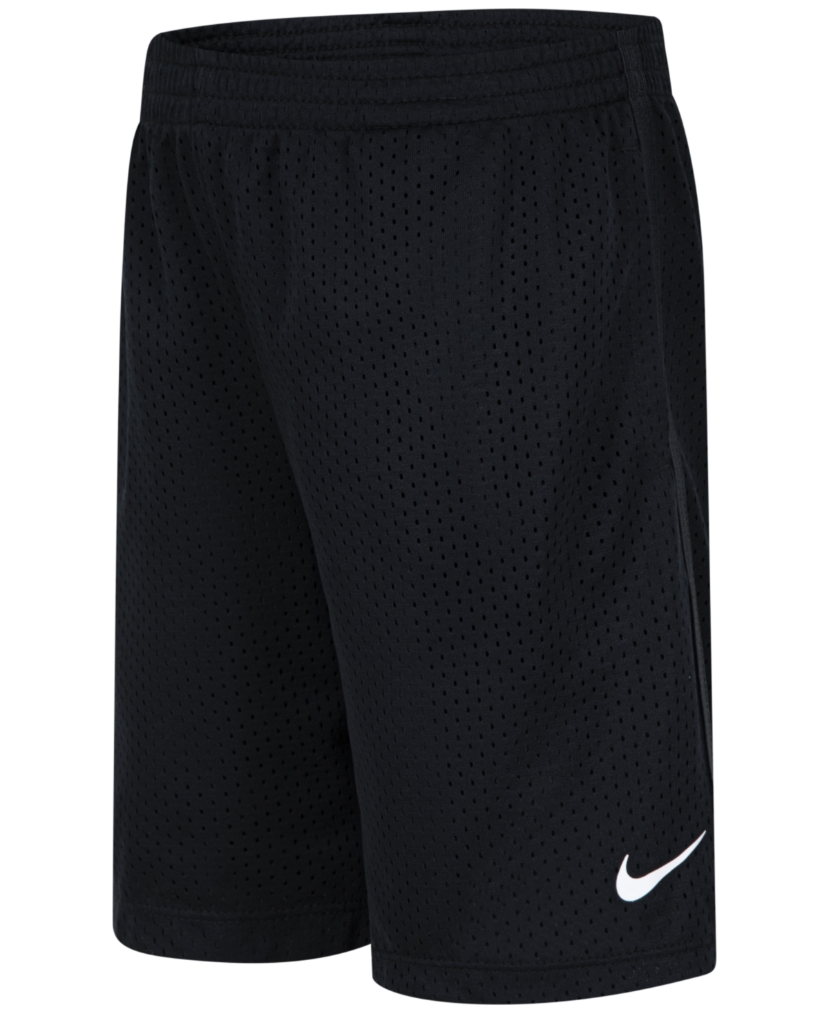 Little Boys Dri-fit Logo Mesh Pull-On Shorts - Black