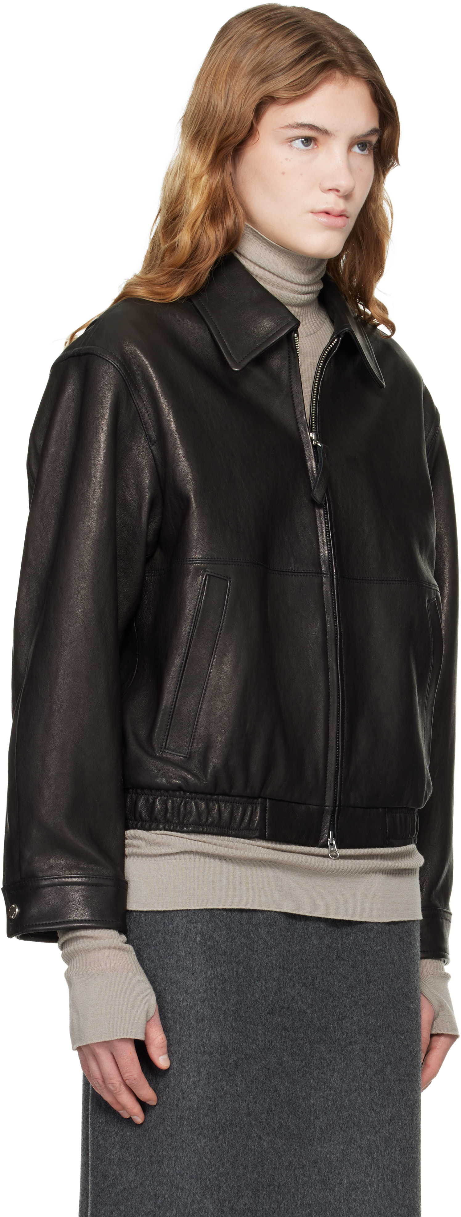 Black Drizzler Leather Jacket