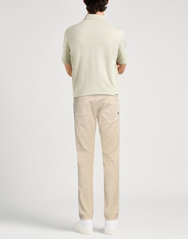 Man Pants Beige Size 31 Cotton, Elastane