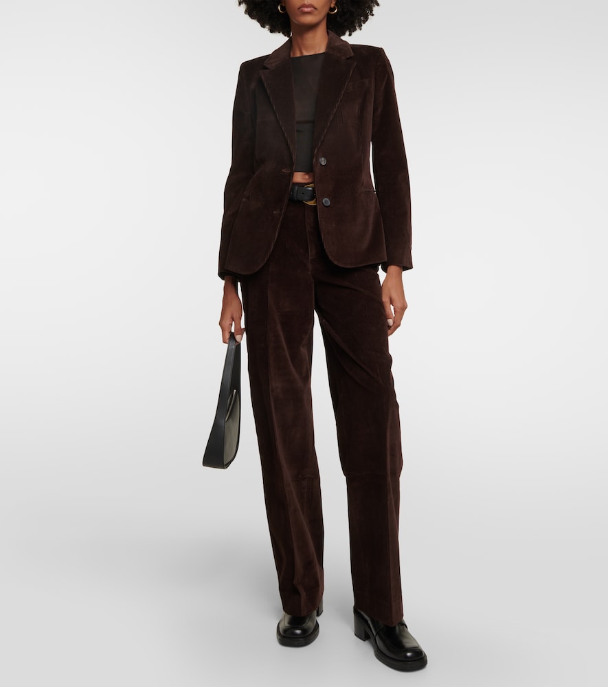 Corduroy straight pants