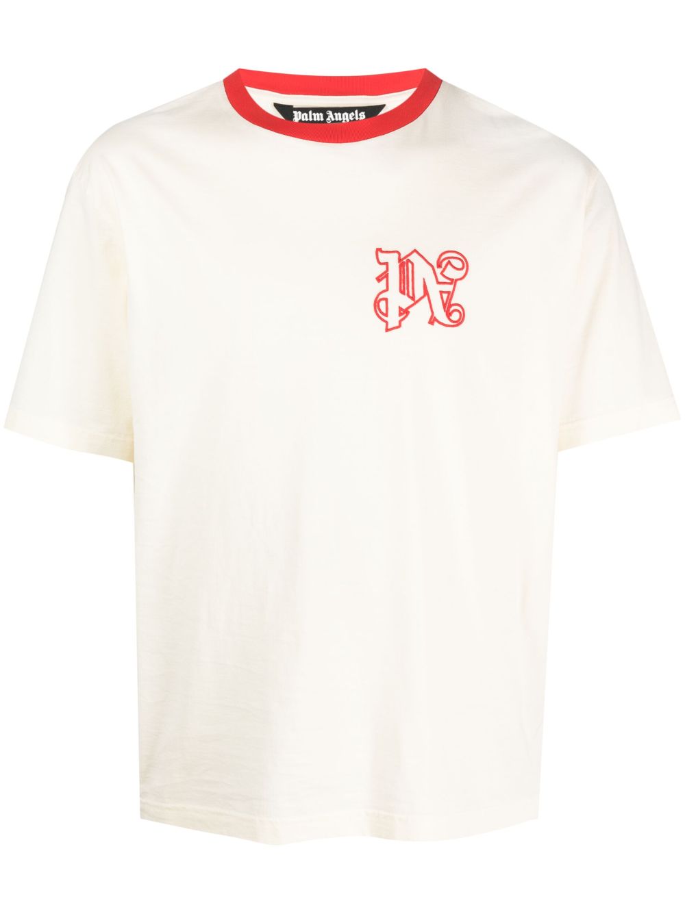 X Haas MoneyGram Racing monogram T-shirt - White
