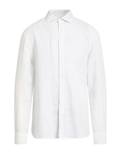 Man Shirt Light grey Size 4XL Linen