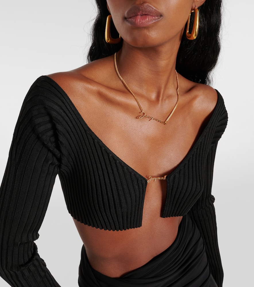 La Maille Pralù ribbed-knit cardigan