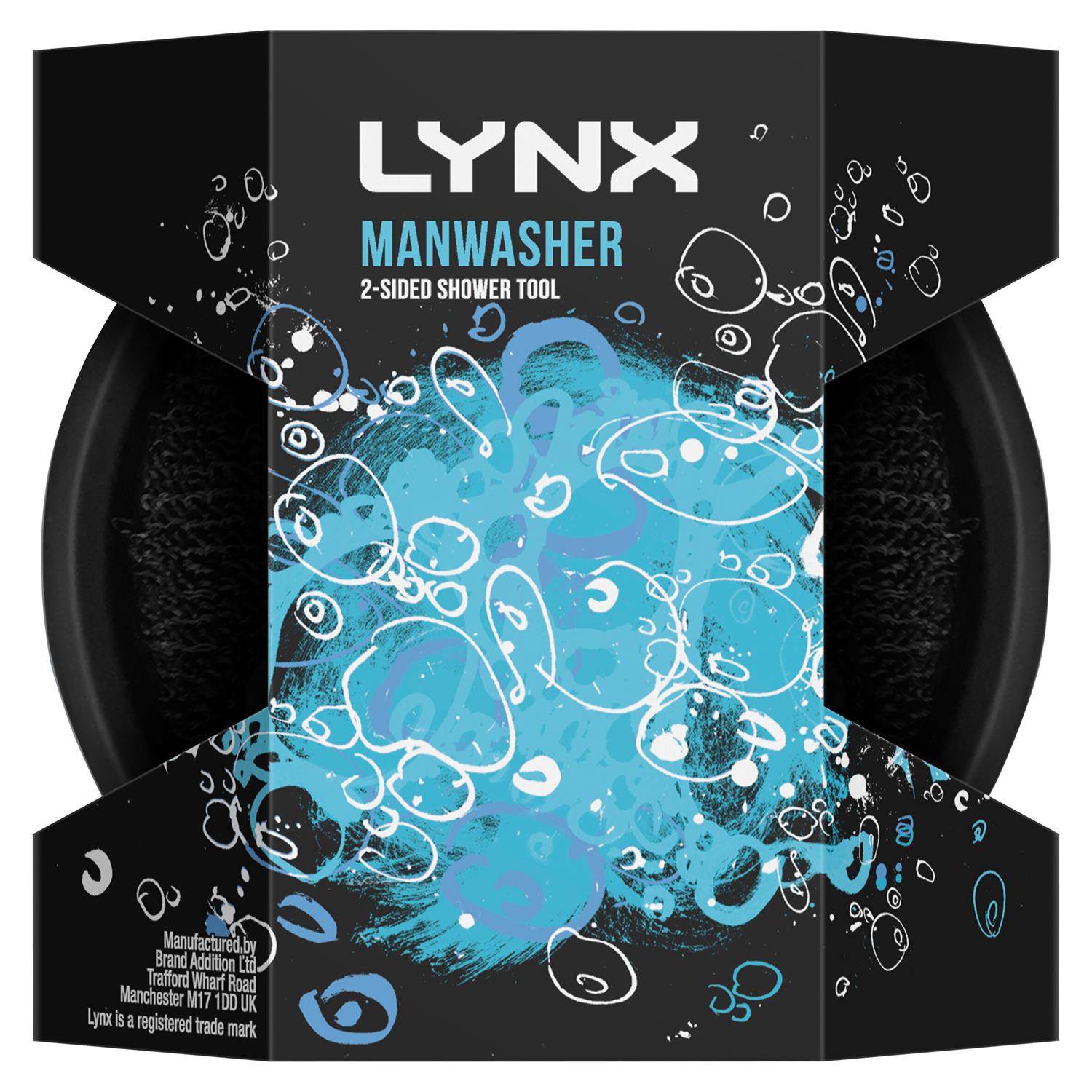 Lynx Mens Manwasher 2-Sided Shower Tool For A Better Clean & Smell Ready, 6 Pack - One