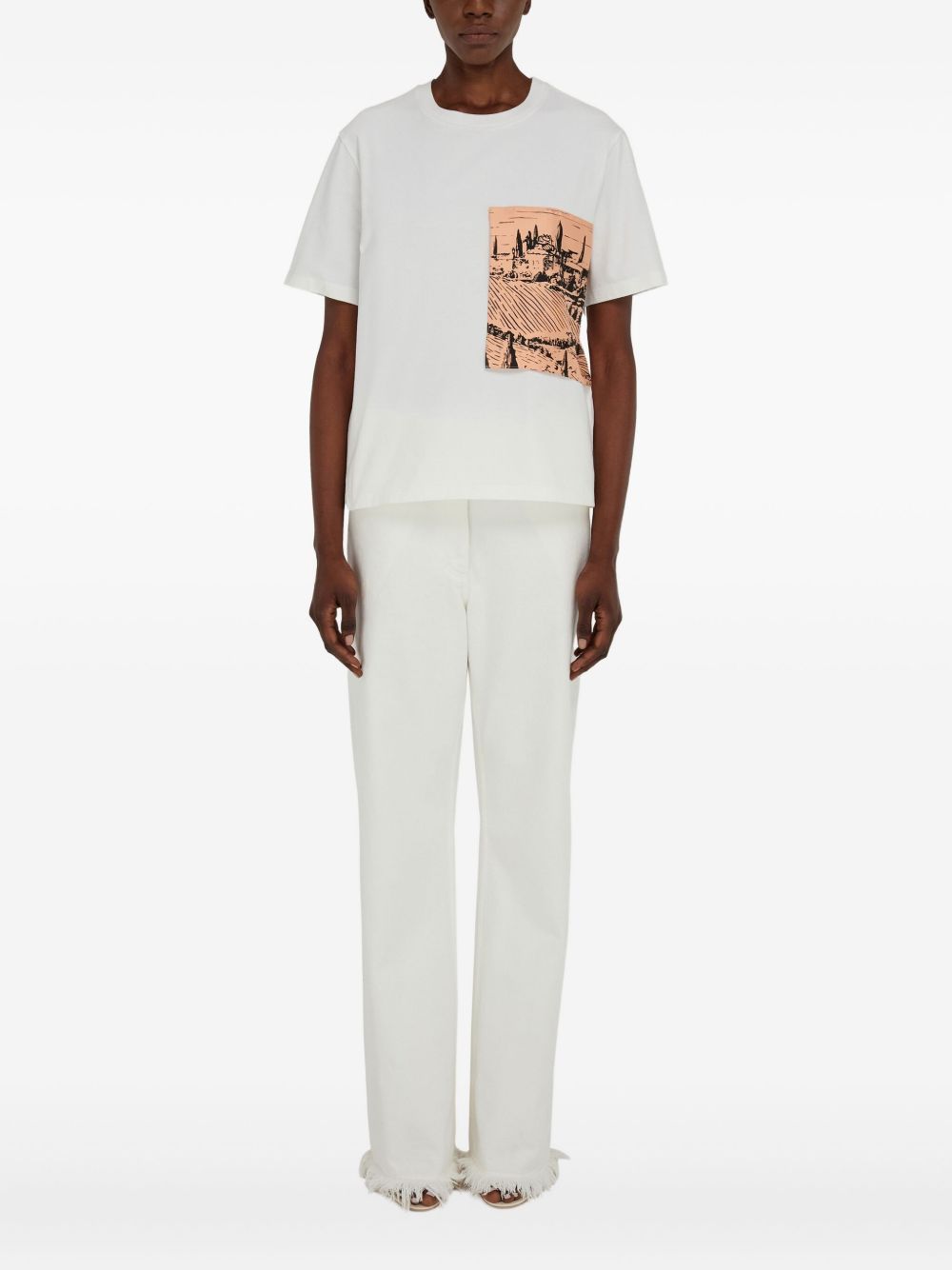 Organic-cotton T-shirt - White
