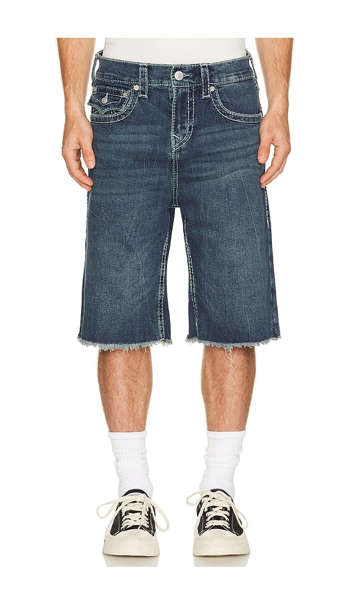 True Religion Mikey Big T Flap Shorts in Blue. - 31 also , 32, 33