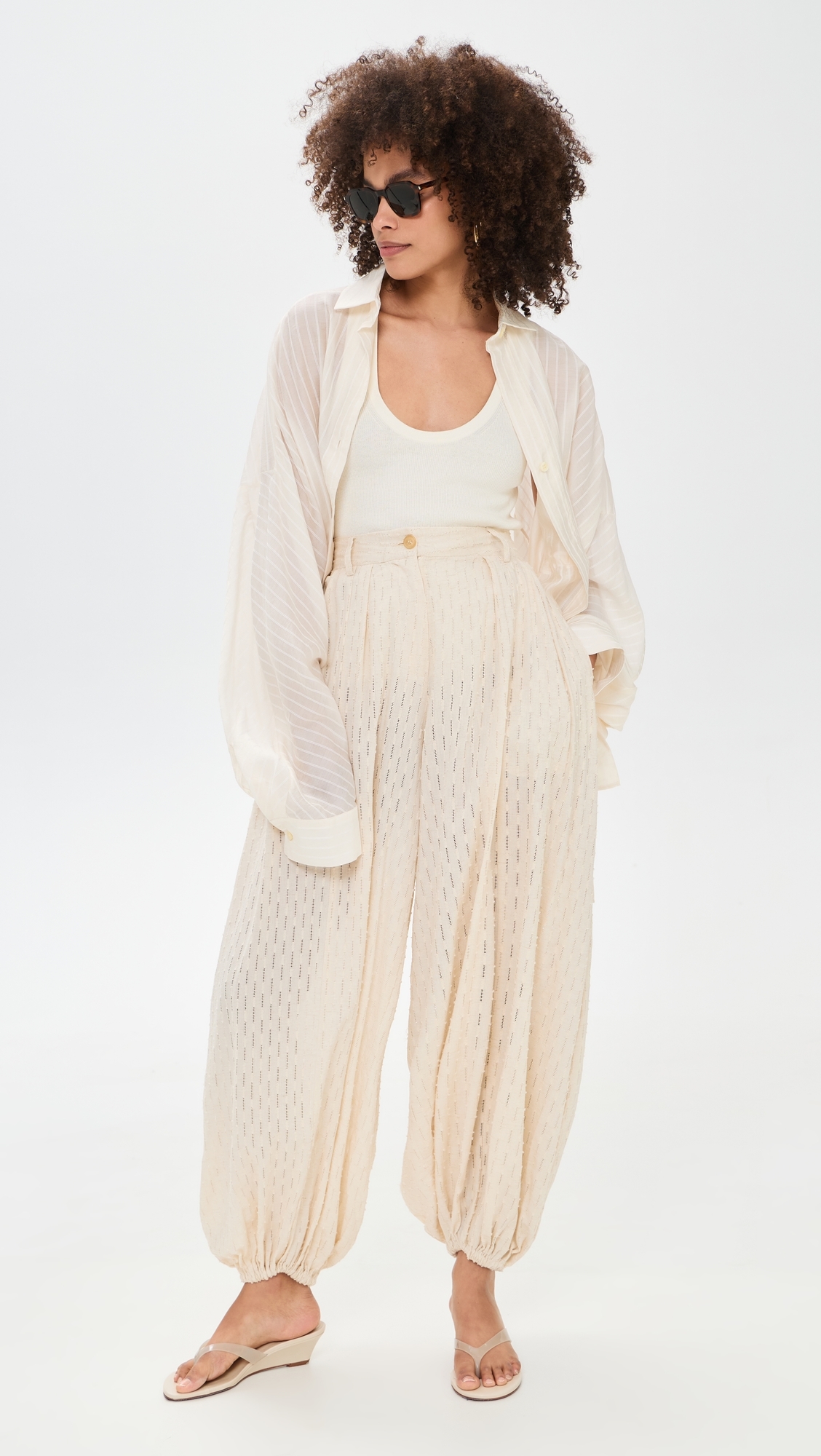 Dilan Lace Balloon Pants Butter