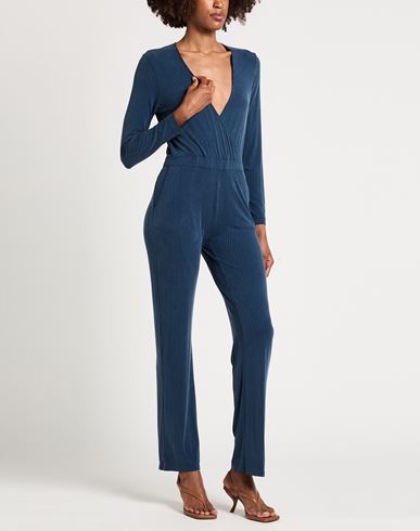 Woman Jumpsuit Slate blue Size 1 Cupro, Elastane