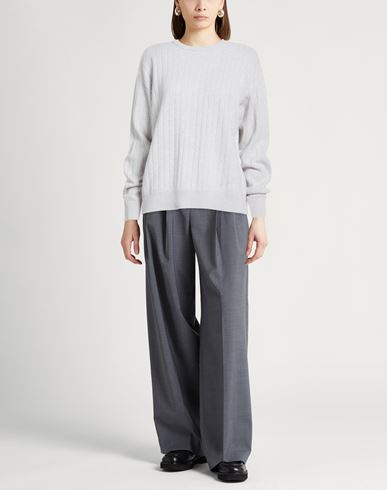 Woman Sweater Light grey Size L Wool, Cashmere, Polyamide